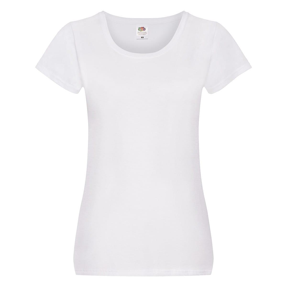 Fruit Of The Loom Lady Fit Original T-Shirt in White (Product Code: 61420)