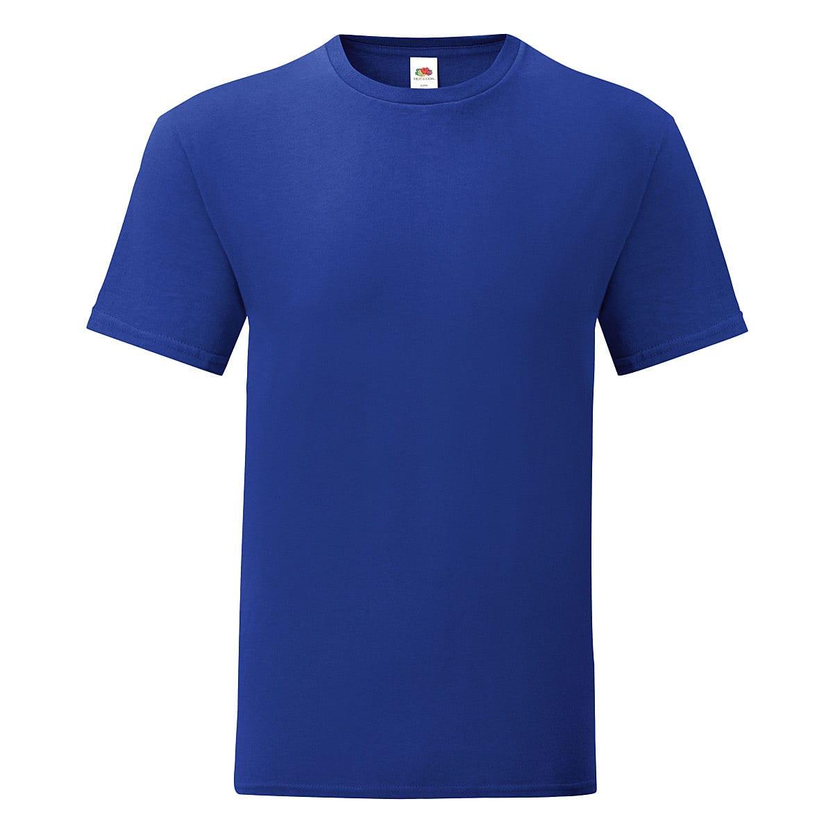 Fruit Of The Loom Mens Iconic T-Shirt in Colbalt Blue (Product Code: 61430)