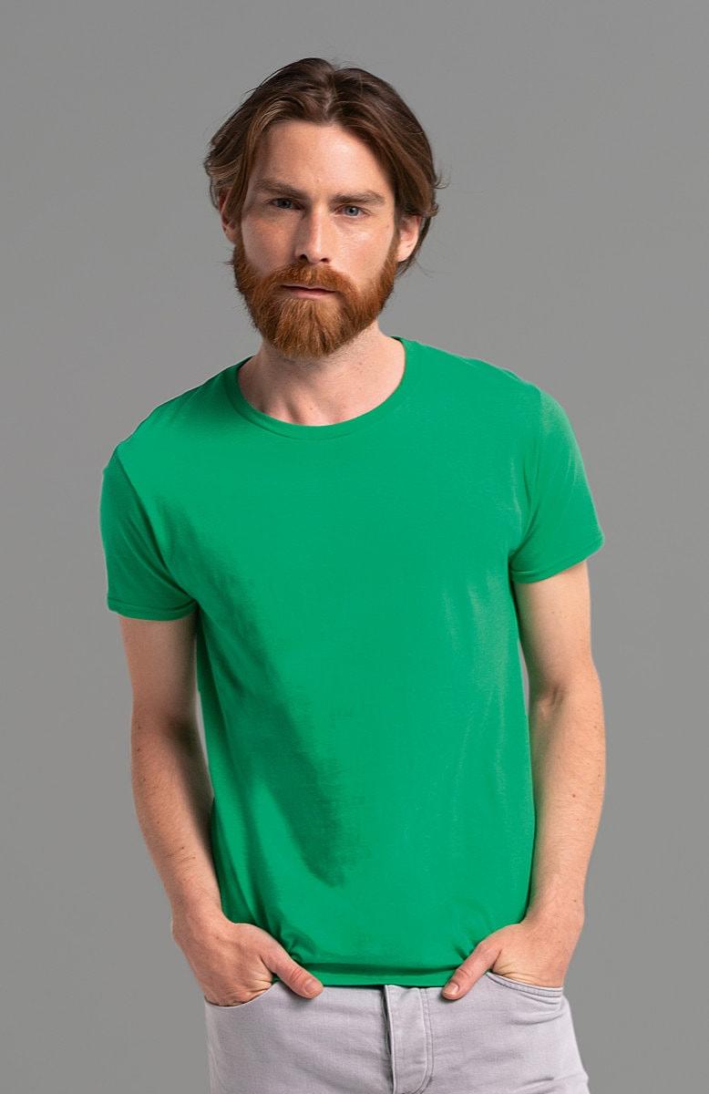 Fruit Of The Loom Mens Iconic T-Shirt in Neo Mint (Product Code: 61430)