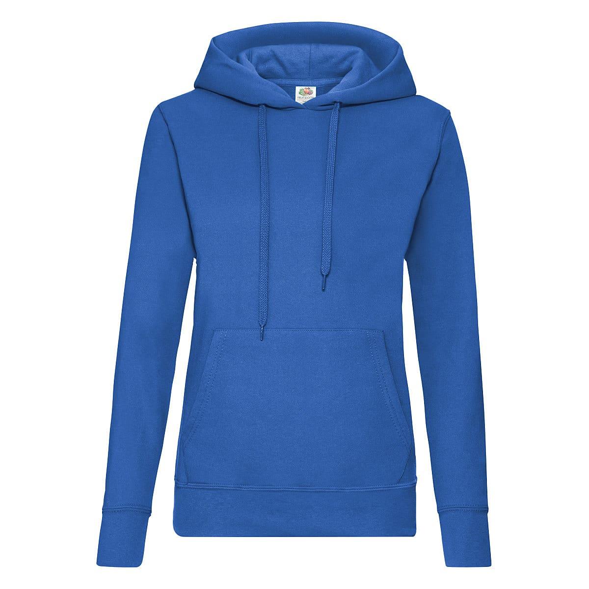 Fruit Of The Loom Lady-Fit Classic Hoodie in Royal Blue (Product Code: 62038)
