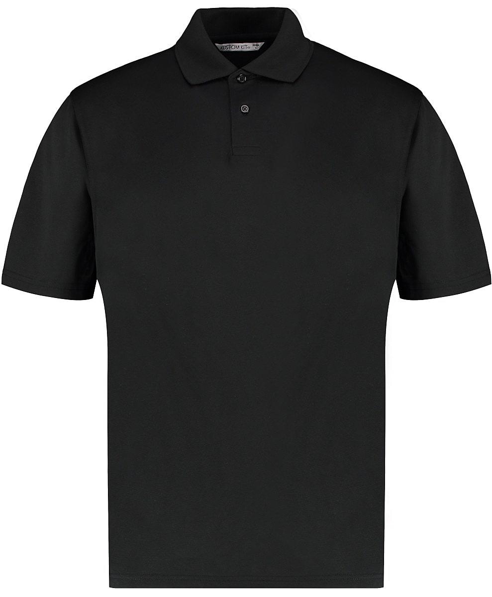 Kustom Kit Mens Cooltex Plus Pique Polo Shirt in Black (Product Code: KK444)