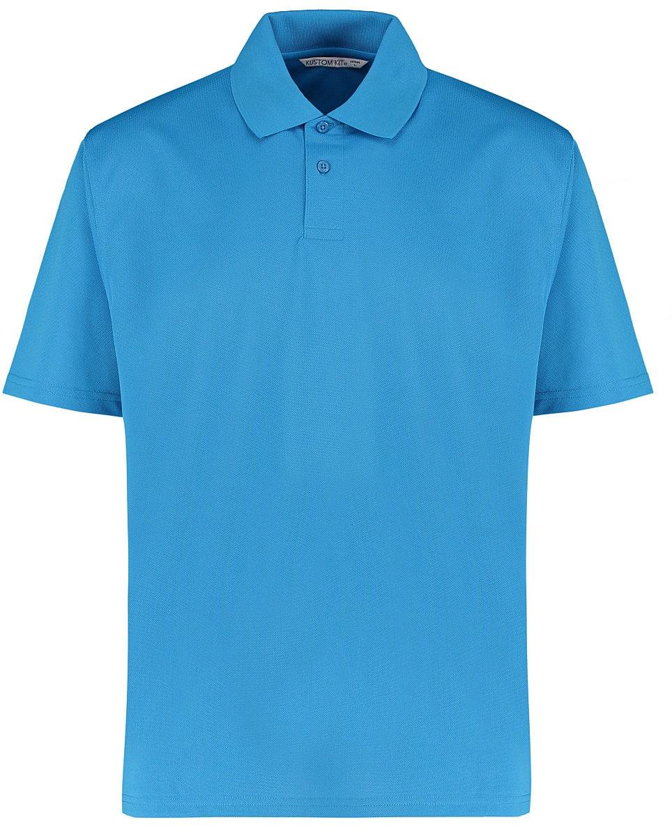 Kustom Kit Mens Cooltex Plus Pique Polo Shirt in Bright Blue (Product Code: KK444)