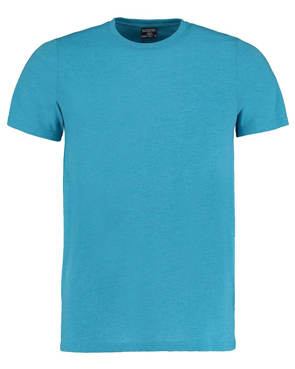 Kustom Kit Superwash 60 T-Shirt in Turquoise Marl (Product Code: KK504)