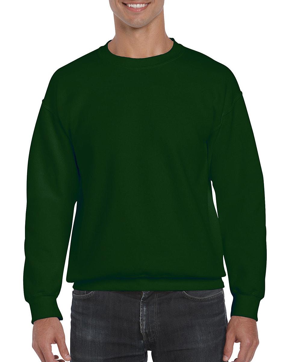 Gildan DryBlend Adult Set-In Sweatshirt in Forest Green (Product Code: 12000)