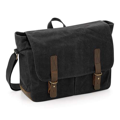 Quadra Heritage Waxed Canvas Messenger
