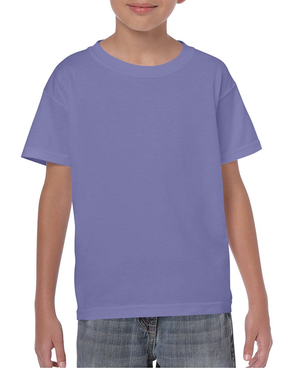 Gildan Childrens Heavy Cotton T-Shirt in Violet (Product Code: 5000B)