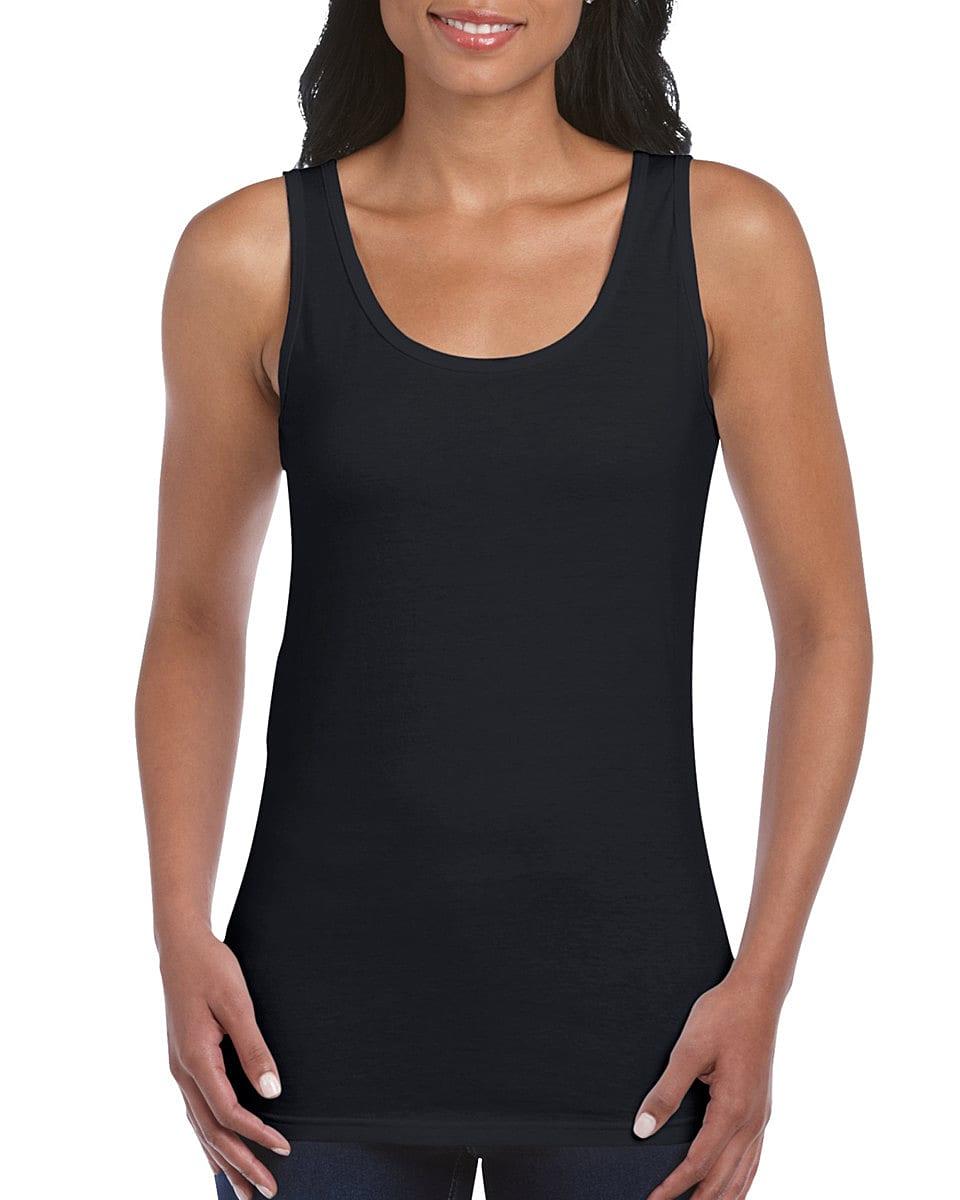Gildan Womens Softstyle Tank Top in Black (Product Code: 64200L)