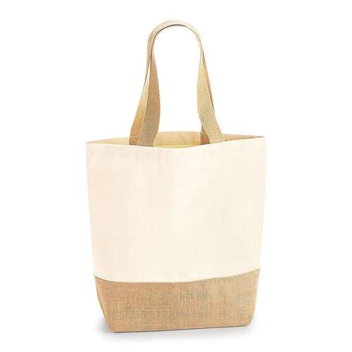 Westford Mill Jute Base Canvas Shopper