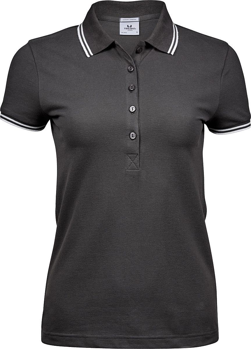 Tee Jays Womens Luxury Stripe Polo Shirt | TJ1408 | Workwear Supermarket