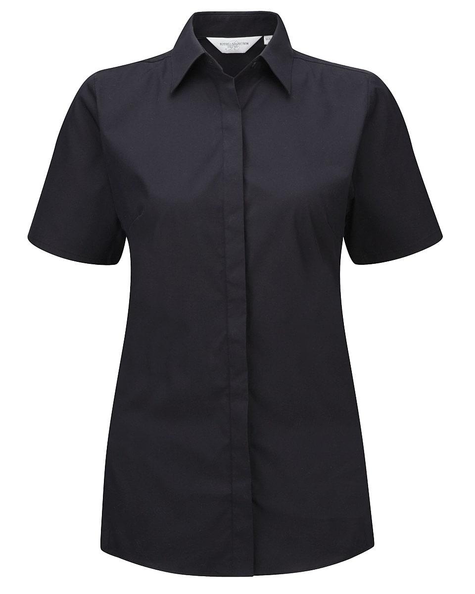 Russell Collection Womens Short-Sleeve Stretch Shir | 961F | Workwear ...