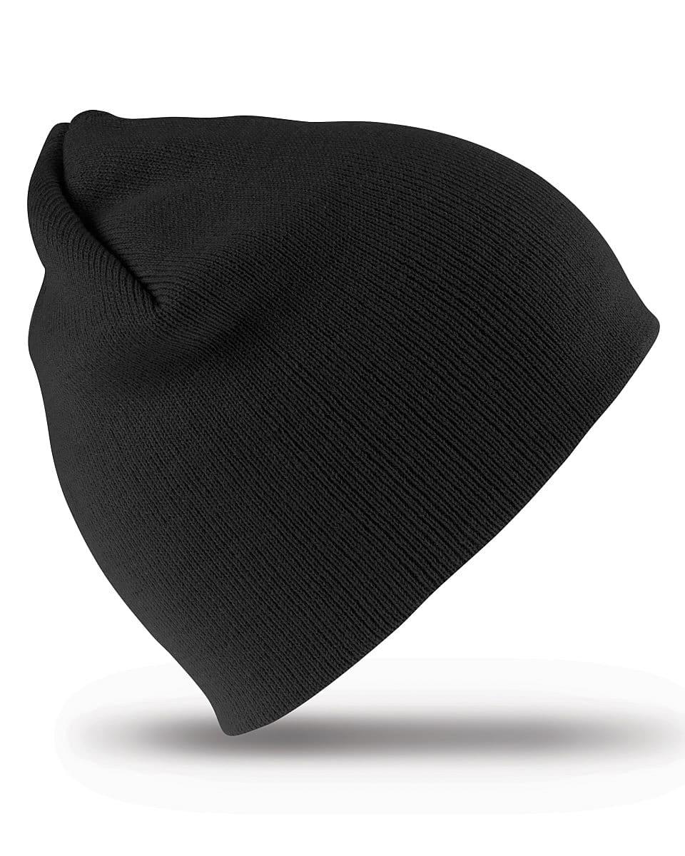 Result Winter Pull On Soft Feel Acrylic Hat in Black (Product Code: RC44)