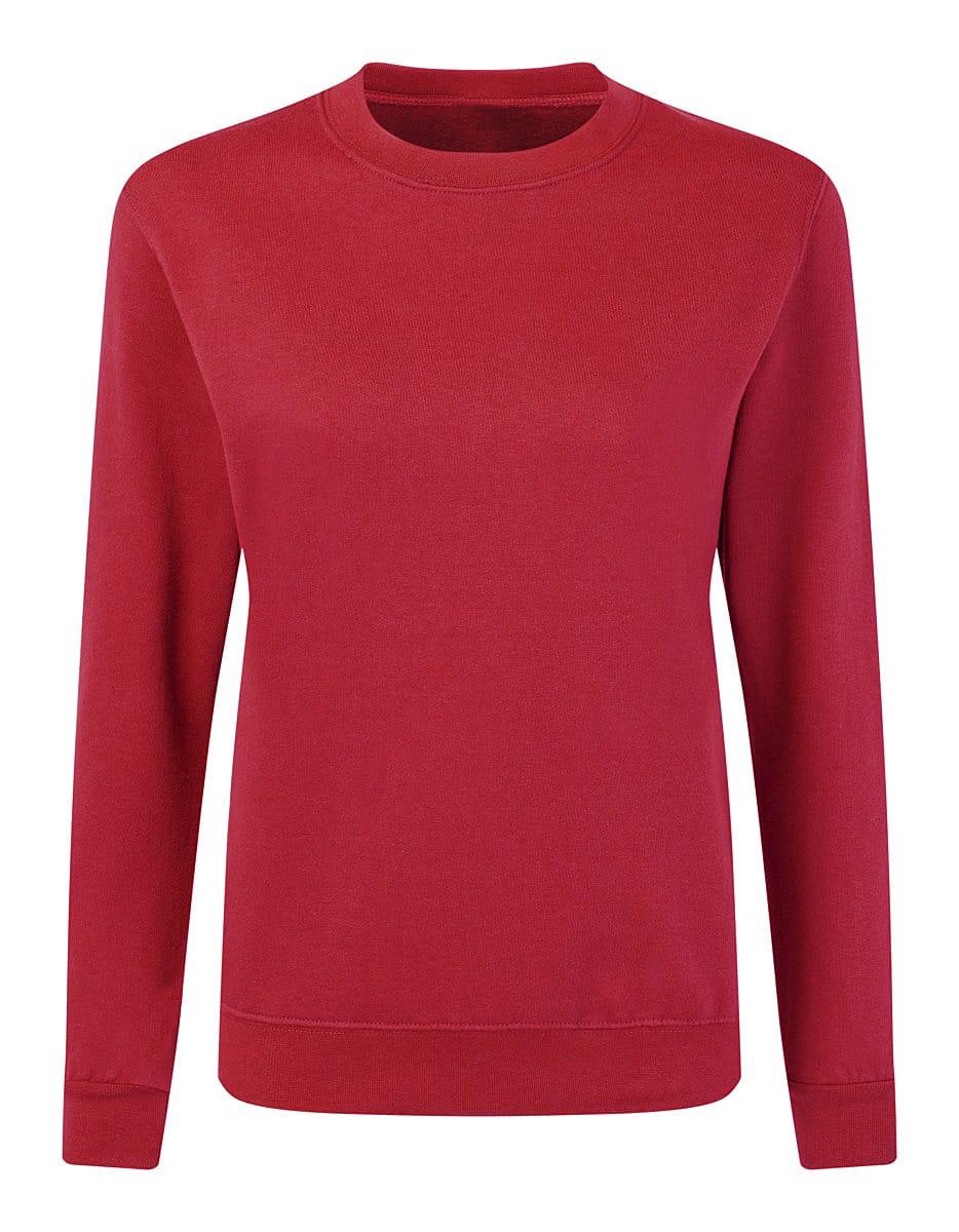 SG Womens Crew Neck Sweatshirt in Red (Product Code: SG20F)