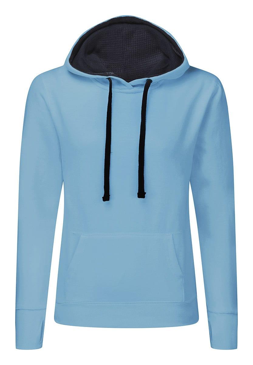 SG Womens Contrast Hoodie in Turquoise / Navy (Product Code: SG24F)