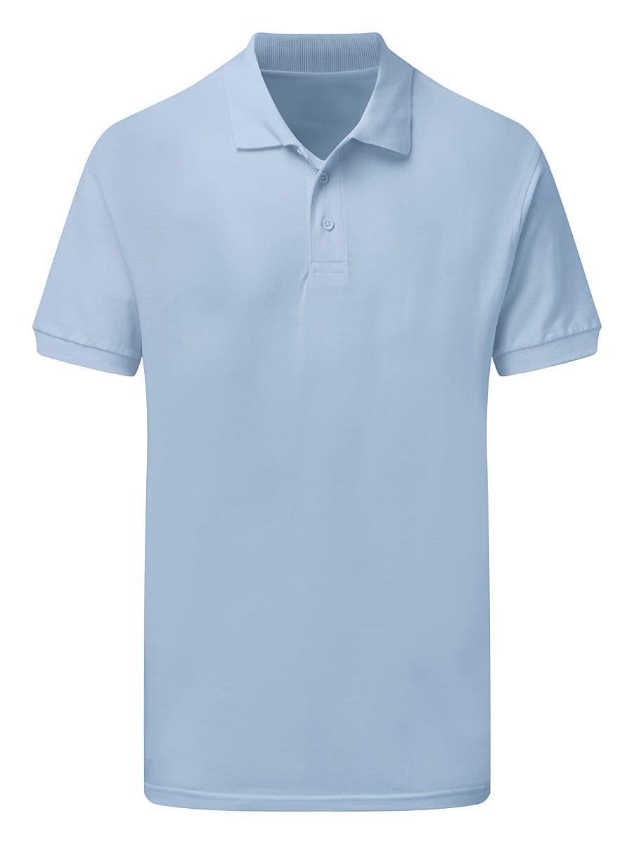 SG Mens Cotton Polo Shirt in Sky Blue (Product Code: SG50)