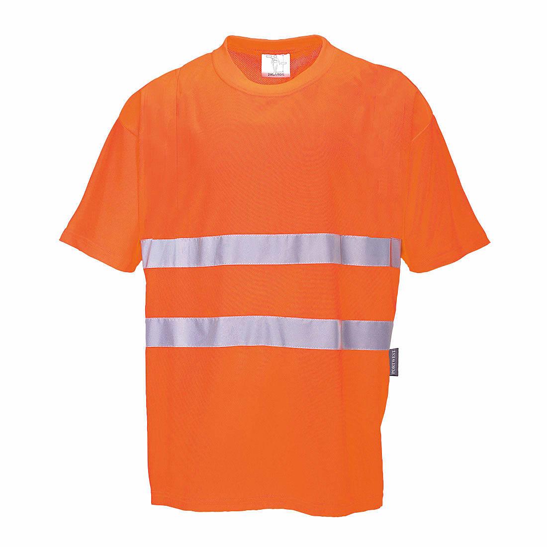 Portwest Cotton Comfort T-Shirt in Orange (Product Code: S172)