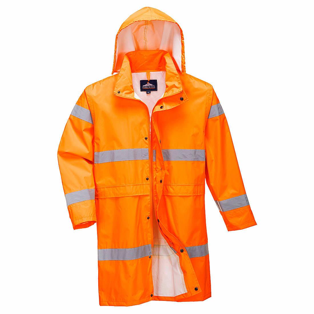 Portwest Hi-Viz Coat 100cm in Orange (Product Code: H442)