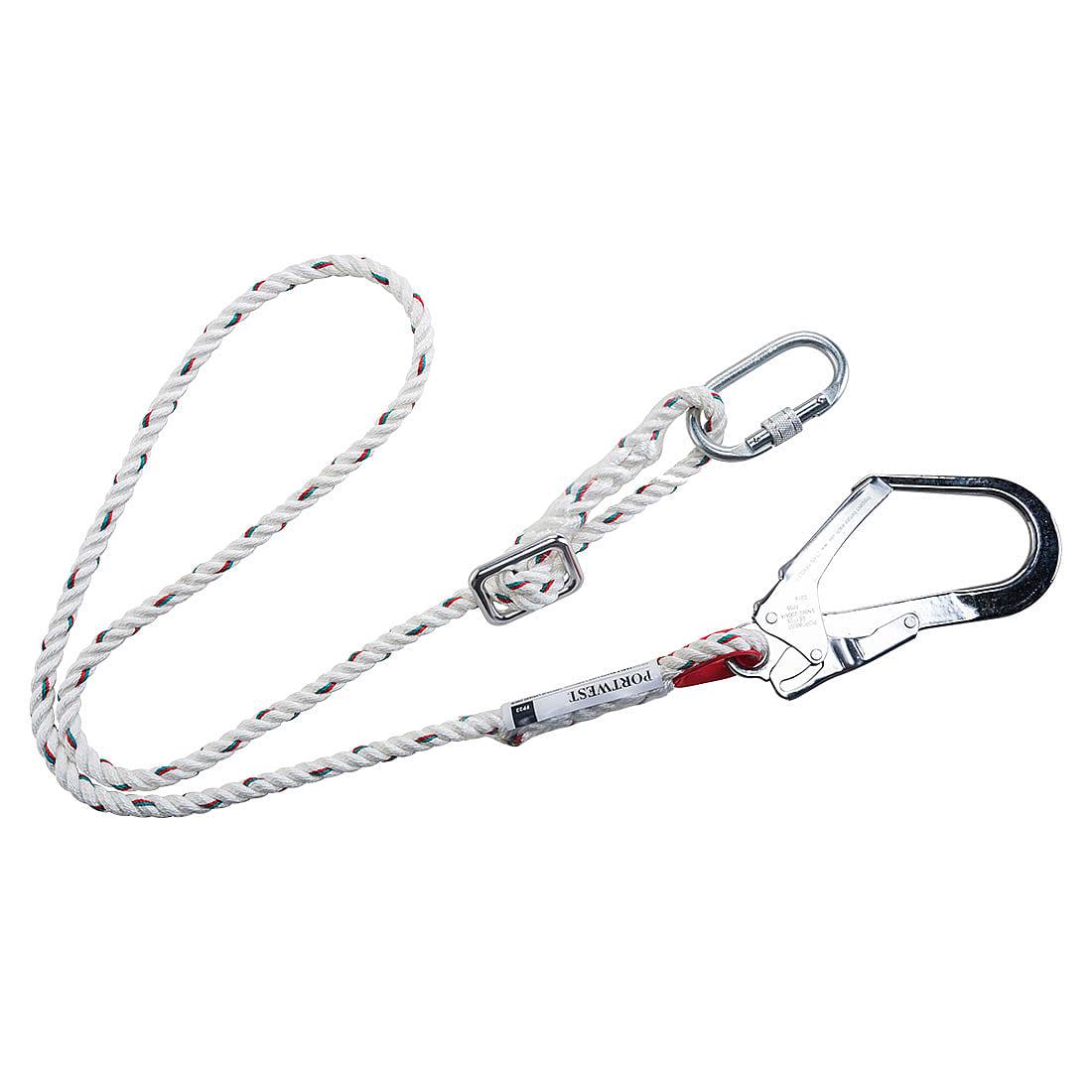 Portwest Adjustable Restraint Lanyard in White (Product Code: FP22)