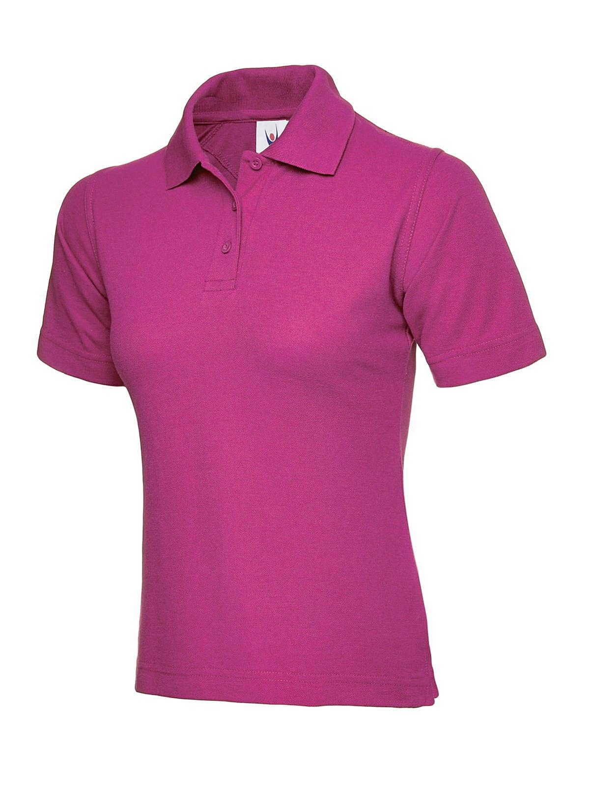 Uneek 220GSM Womens Polo Shirt in Hot Pink (Product Code: UC106)