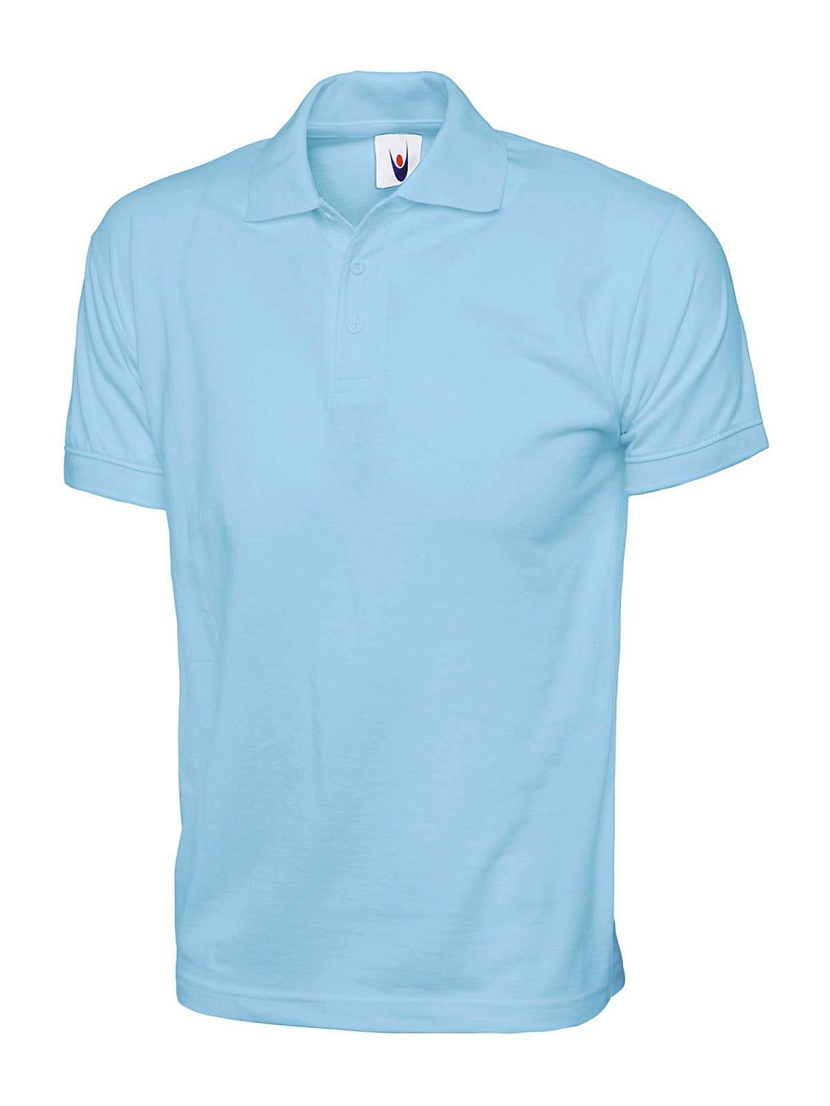 Uneek 200GSM Jersey Polo Shirt in Sky (Product Code: UC122)