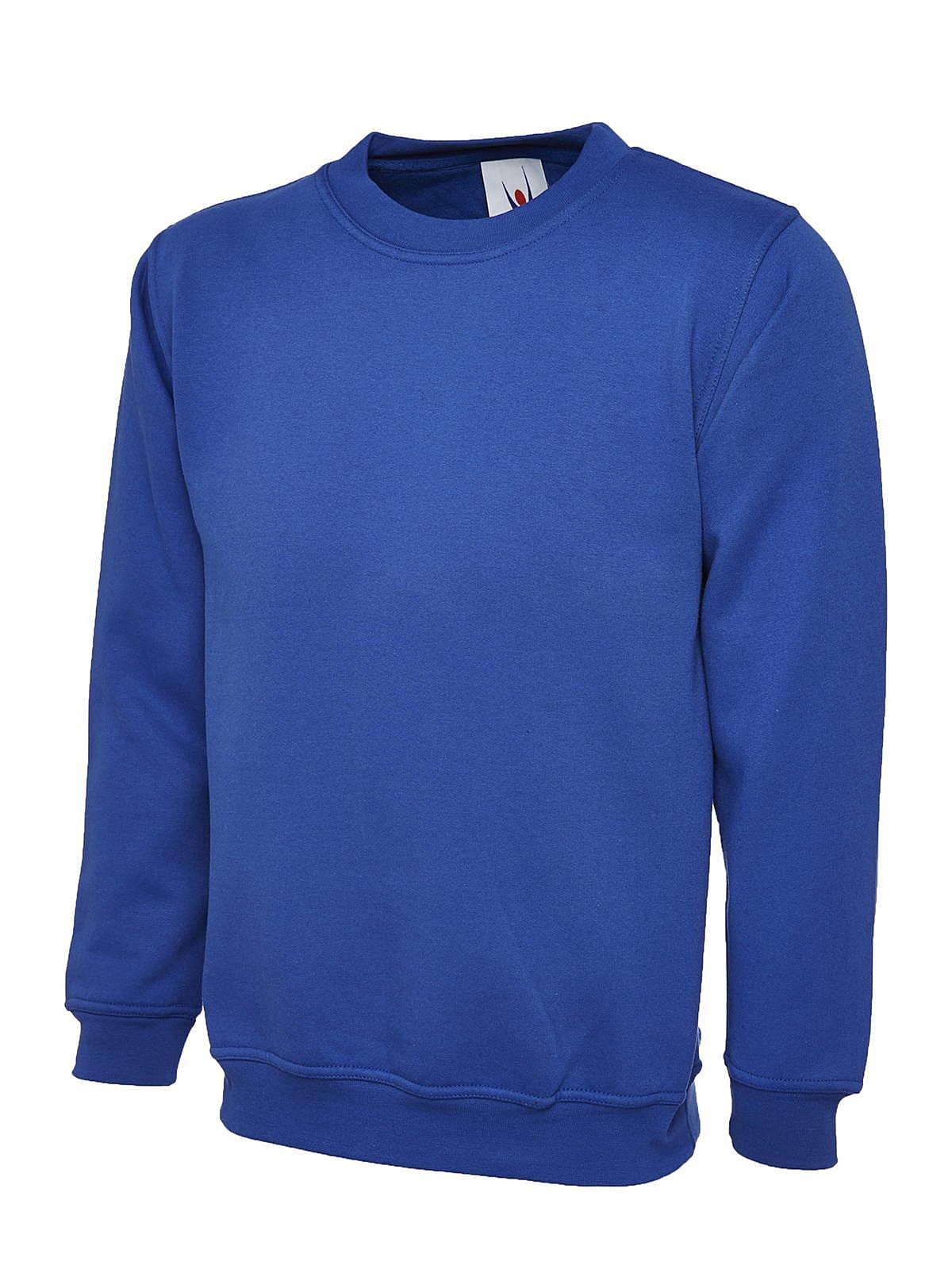 Uneek 300GSM Classic Sweatshirt in Royal Blue (Product Code: UC203)