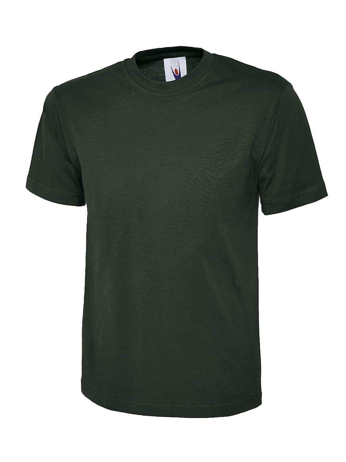 Uneek Childrens 180GSM T-Shirt in Bottle Green (Product Code: UC306)