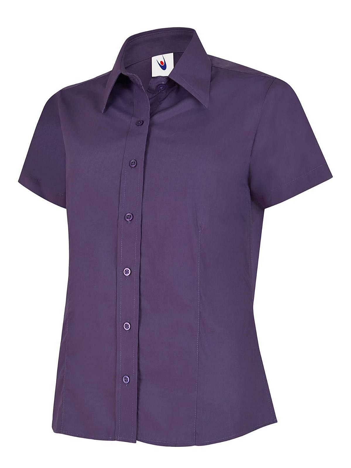 Uneek Womens Poplin Short-Sleeve Shirt | UC712 | Workwear Supermarket