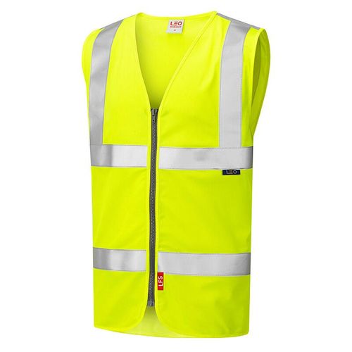 Leo Meeth ISO 20471 Class 2 LFS Waistcoat Yellow