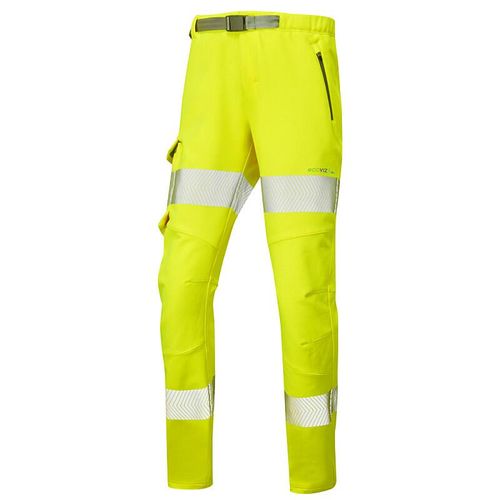 Leo Starcross  ISO 20471 Class 2 Women's Stretch Work Trouser Yellow