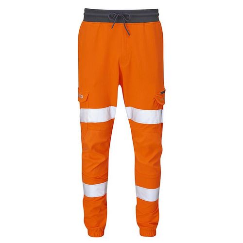 Leo Hawkridge ISO 20471 Class 1 EcoViz 4X Jog Trouser Orange