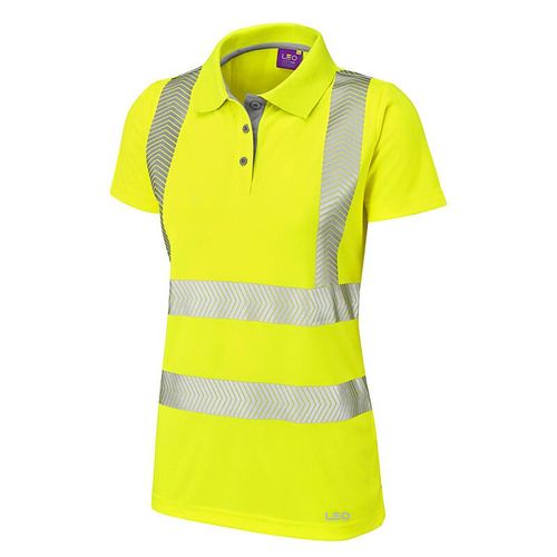 Leo Pippacott ISO 20471 Class 2 Coolviz Ultra Women's Polo Shirt Yellow