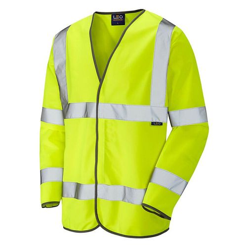 Leo Shirwell ISO 20471 Class 3 Sleeved Waistcoat Yellow
