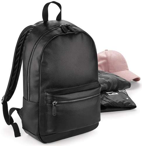 Bagbase Faux Leather Fashion Backpack