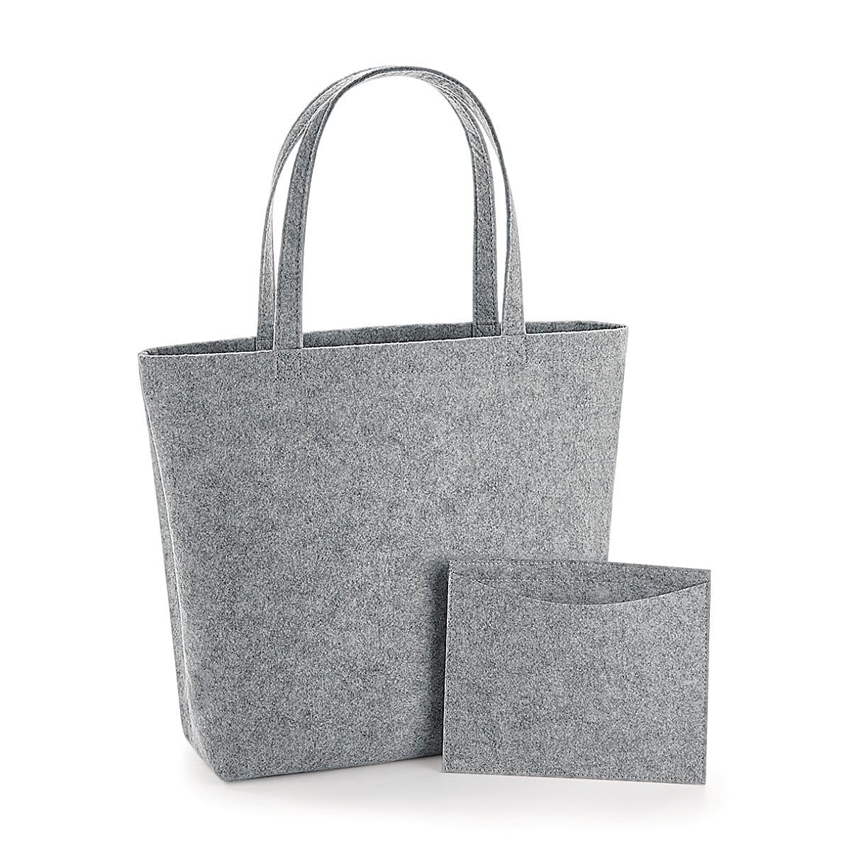 Bagbase Felt Shopper in Grey Melange (Product Code: BG721)
