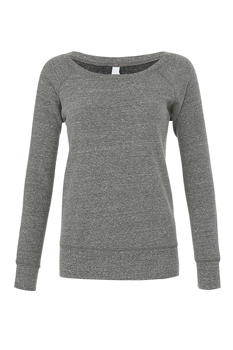 Bella Triblend Slouchy Wideneck Sweatshirt in Grey Triblend (Product Code: BE7501)