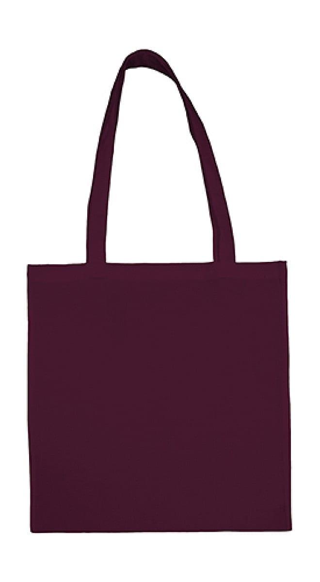 Jassz Bags Beech Cotton Long-Handle Bag in Claret (Product Code: 3842LH)