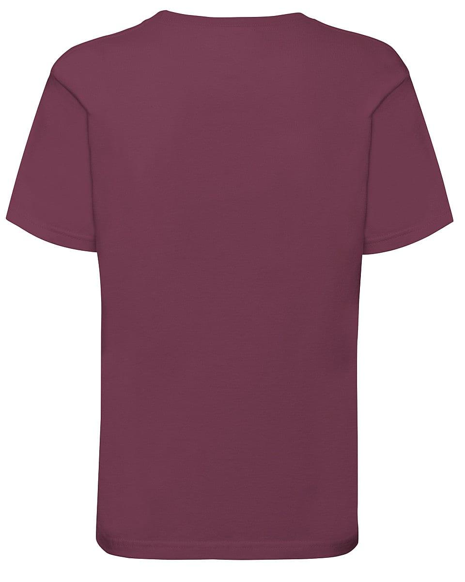 Fruit Of The Loom Kids Sofspun T-Shirt in Burgundy (Product Code: 61015)