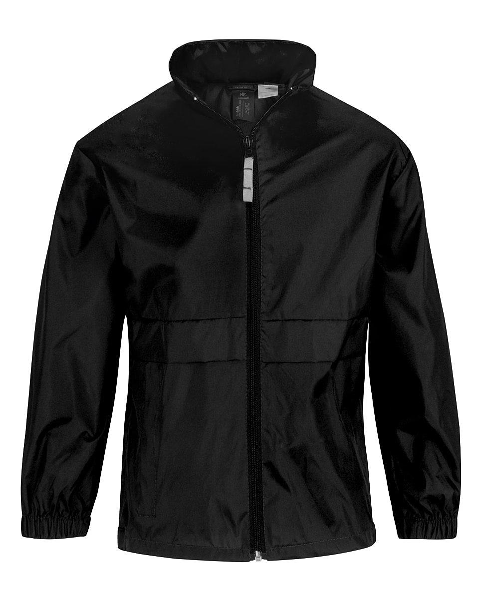 B&C Childrens Sirocco Lightweight Jacket in Black (Product Code: JK950)