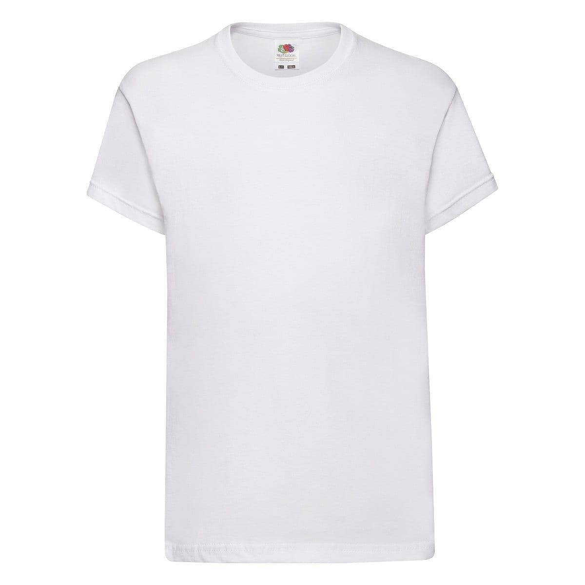 Fruit Of The Loom Kids Original T-Shirt in White (Product Code: 61019)
