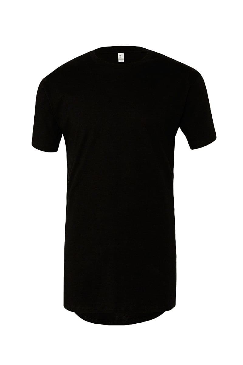 Bella Canvas Mens Long Body Urban T-Shirt in Black (Product Code: CA3006)