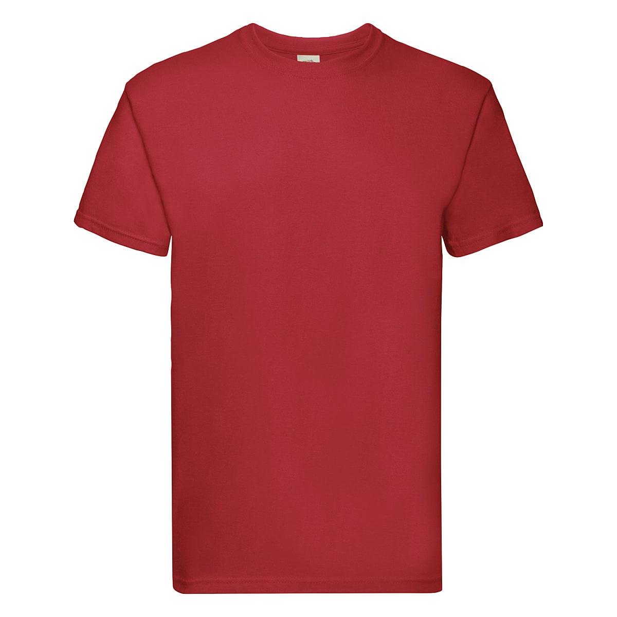 Fruit Of The Loom Super Premium T-Shirt in Red (Product Code: 61044)