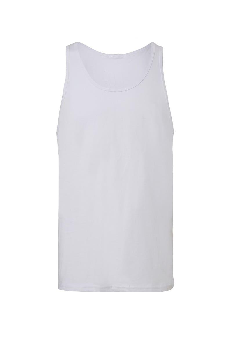 Bella Unisex Jersey Tank in White (Product Code: CA3480)