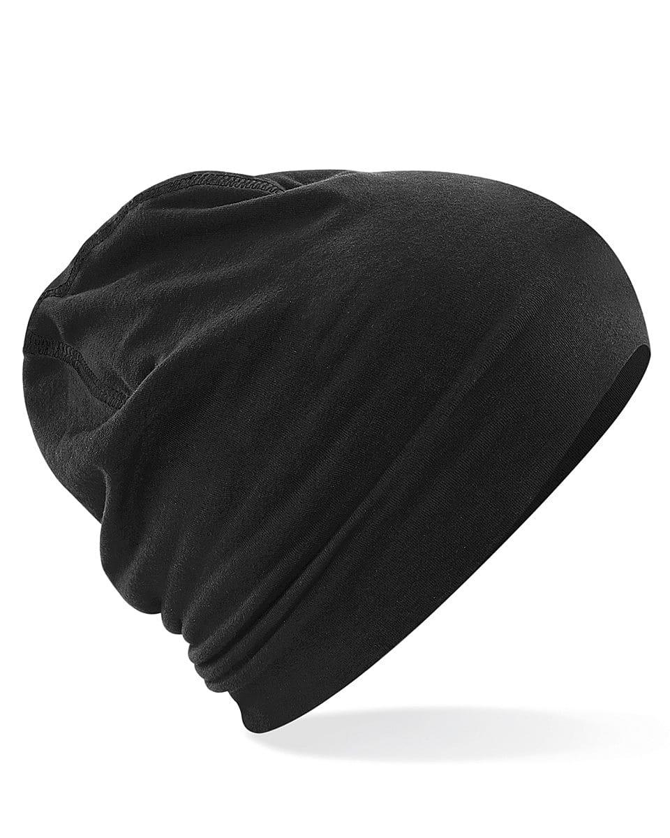 Beechfield Hemsedal Cotton Beanie Hat in Black (Product Code: B366)