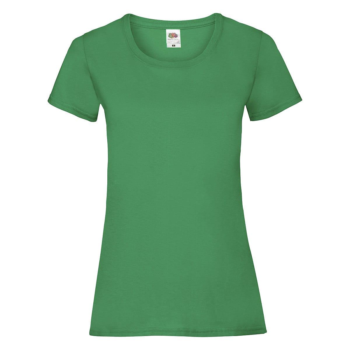 Fruit Of The Loom Lady-Fit Valueweight T-Shirt in Kelly Green (Product Code: 61372)