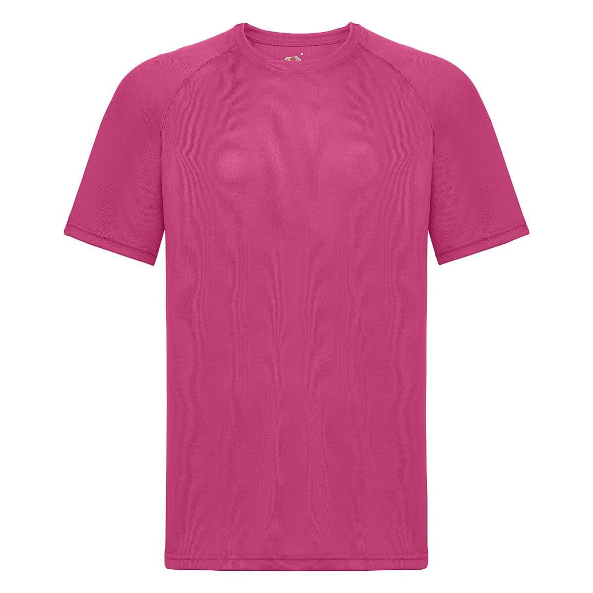 Fruit Of The Loom Mens Performance T-Shirt in Fuchsia (Product Code: 61390)