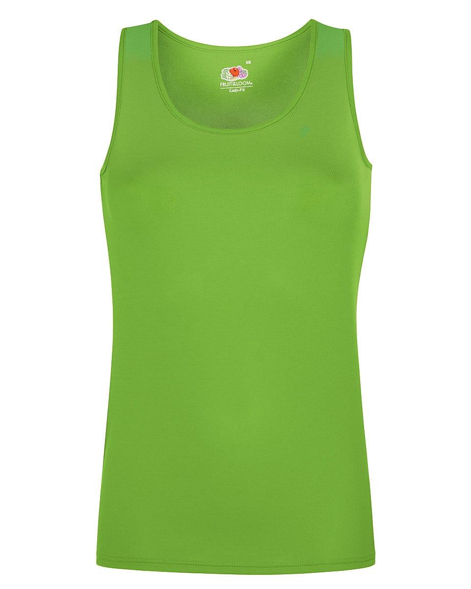 Fruit Of The Loom Womens Performance Vest in Lime (Product Code: 61418)