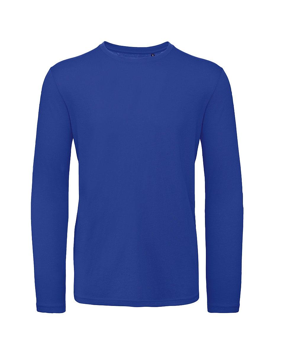 B&C Mens Inspire Long-Sleeve T-Shirt in Cobalt Blue (Product Code: TM070)