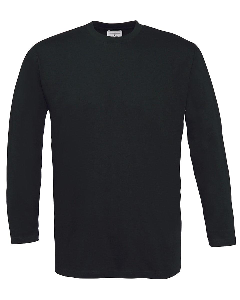 B&C Mens Exact 150 LSL T-Shirt in Black (Product Code: TU003)