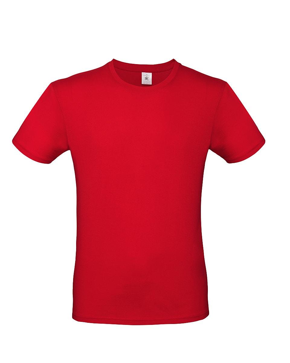 B&C Mens E150 T-Shirt in Red (Product Code: TU01T)