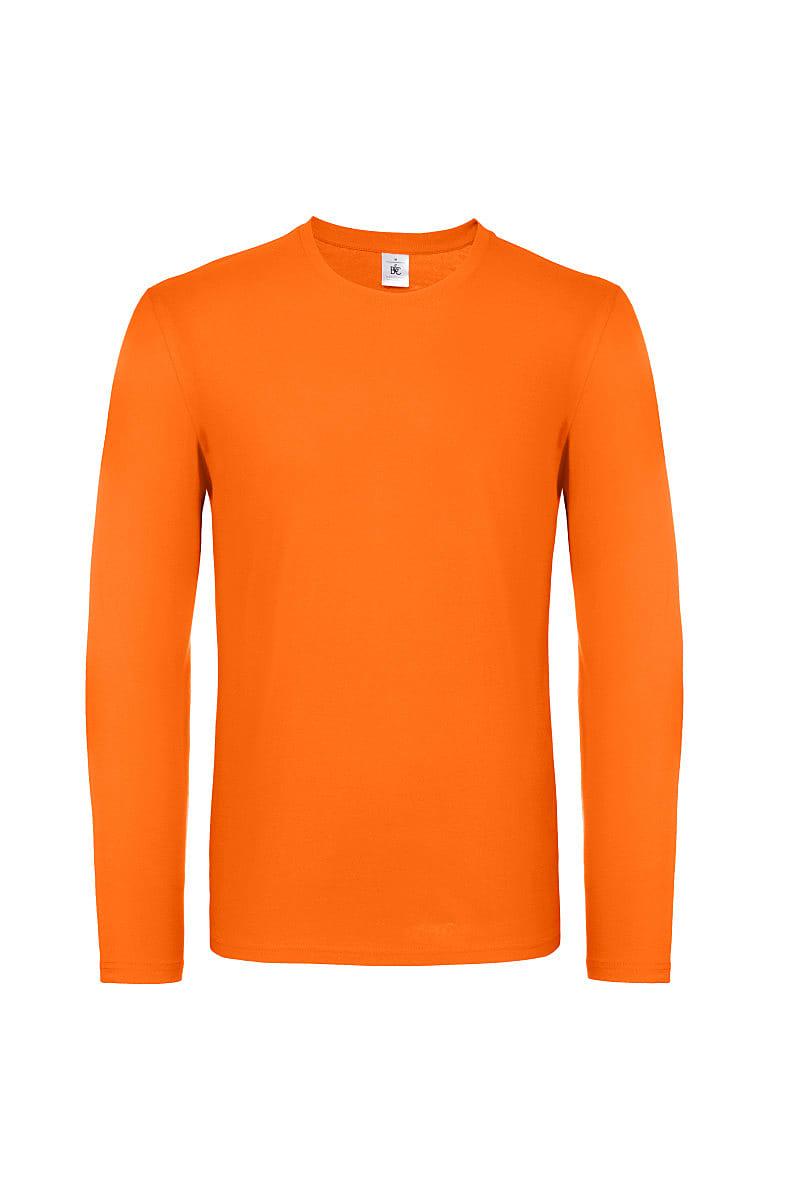 B&C Mens E150 Long-Sleeve Jersey in Orange (Product Code: TU05T)