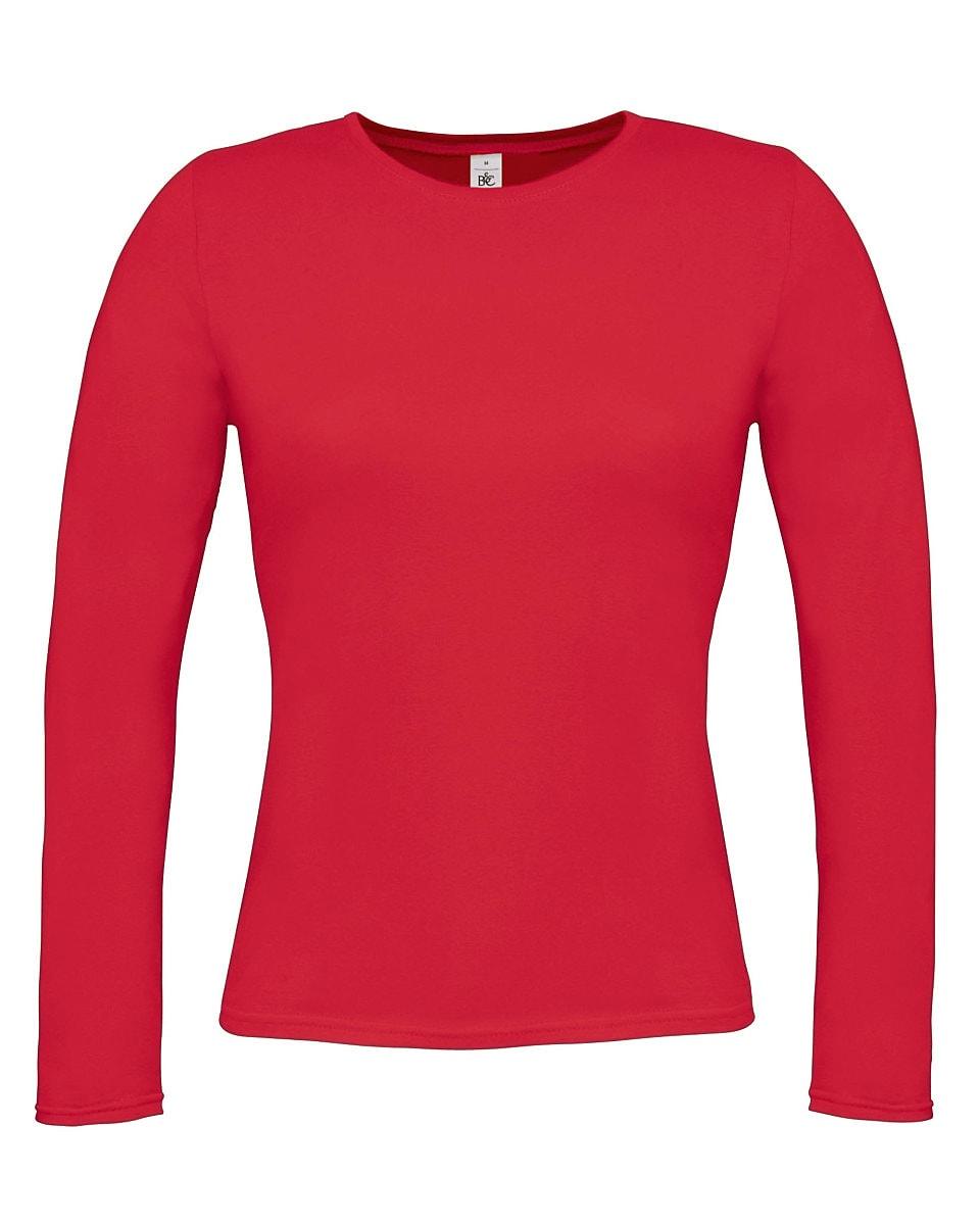 B&C Women Only LSL T-Shirt in Deep Red (Product Code: TW013)